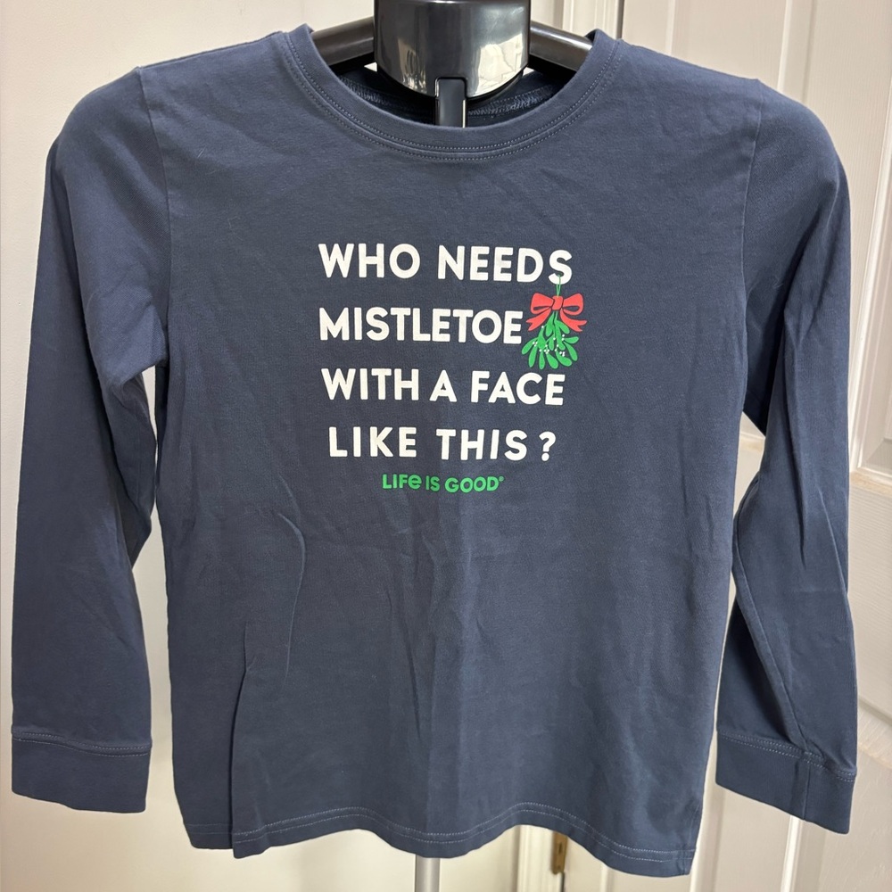 Life Is Good Kids Navy Long Sleeve Tee
